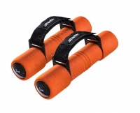Набор гантелей цельнолитых Starfit DB-203 2x1 кг оранжевые
